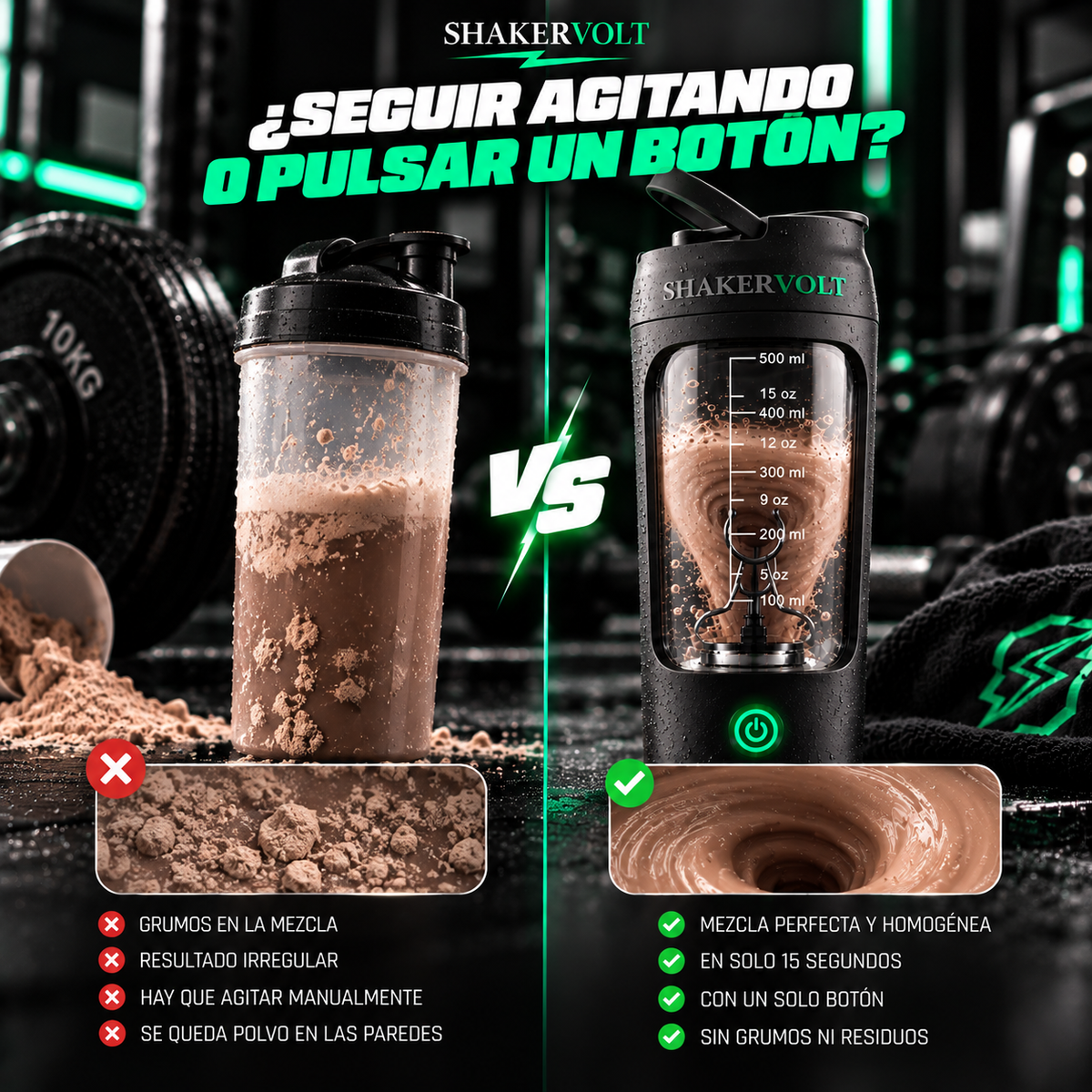 ShakerVolt – Shaker eléctrico para proteína